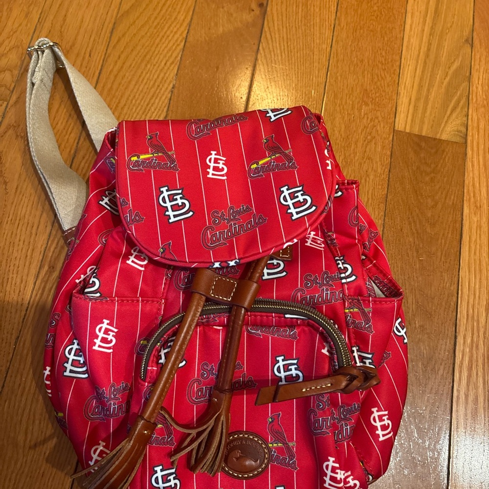 Red Patterned Backpack - Picture 6 of 6